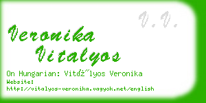 veronika vitalyos business card